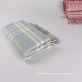 Cashmere Feeling Factory Price Woven Scottish Wholesale Wool Chevron blanket